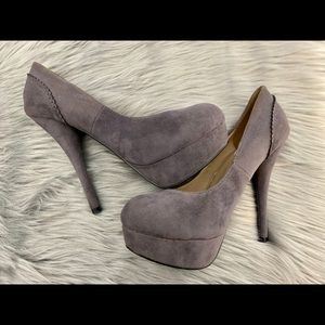 Delicacy Dark Gray Stiletto Heels